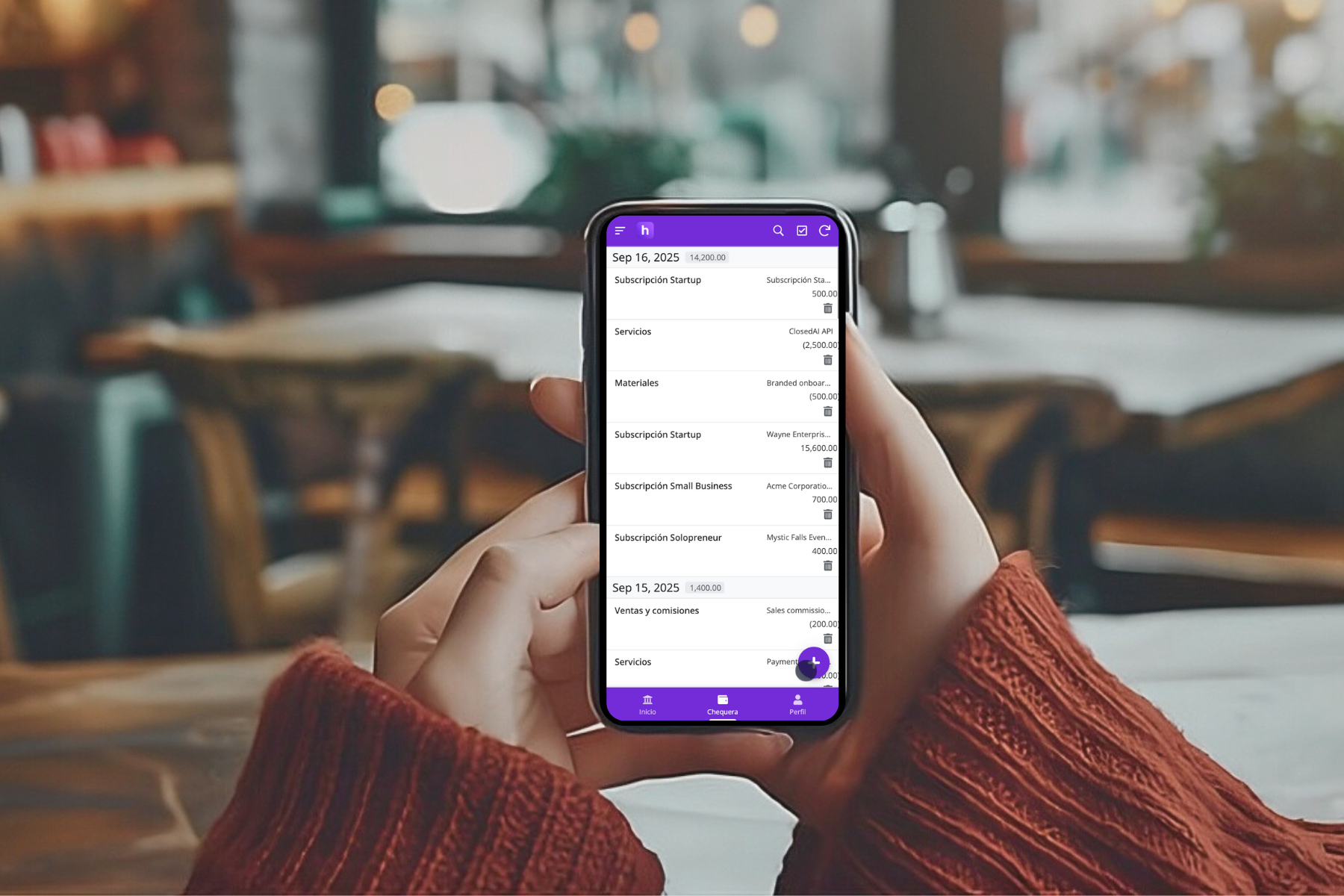 Haz click en agregar nuevo gasto